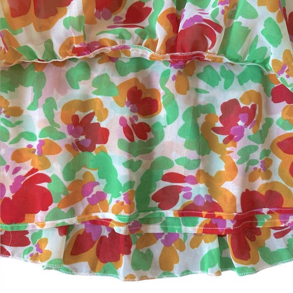 CABI Spirit Dress style #6216 Floral sleeveless elastic waist size XL - Picture 7 of 9